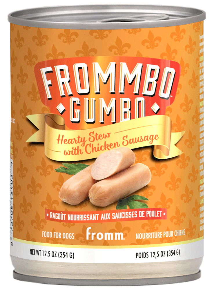 Fromm Frommbo Gumbo Hearty Stew with Chicken Sausage Canned Dog Food  12.5 oz - Image 1