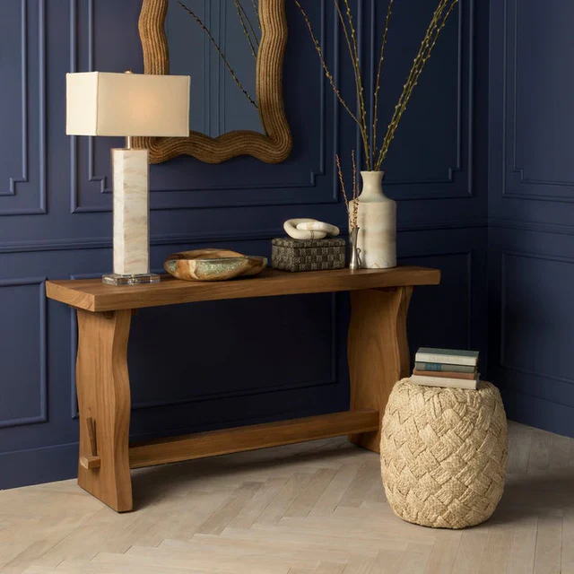 Woven Ottoman Stool - Image 2