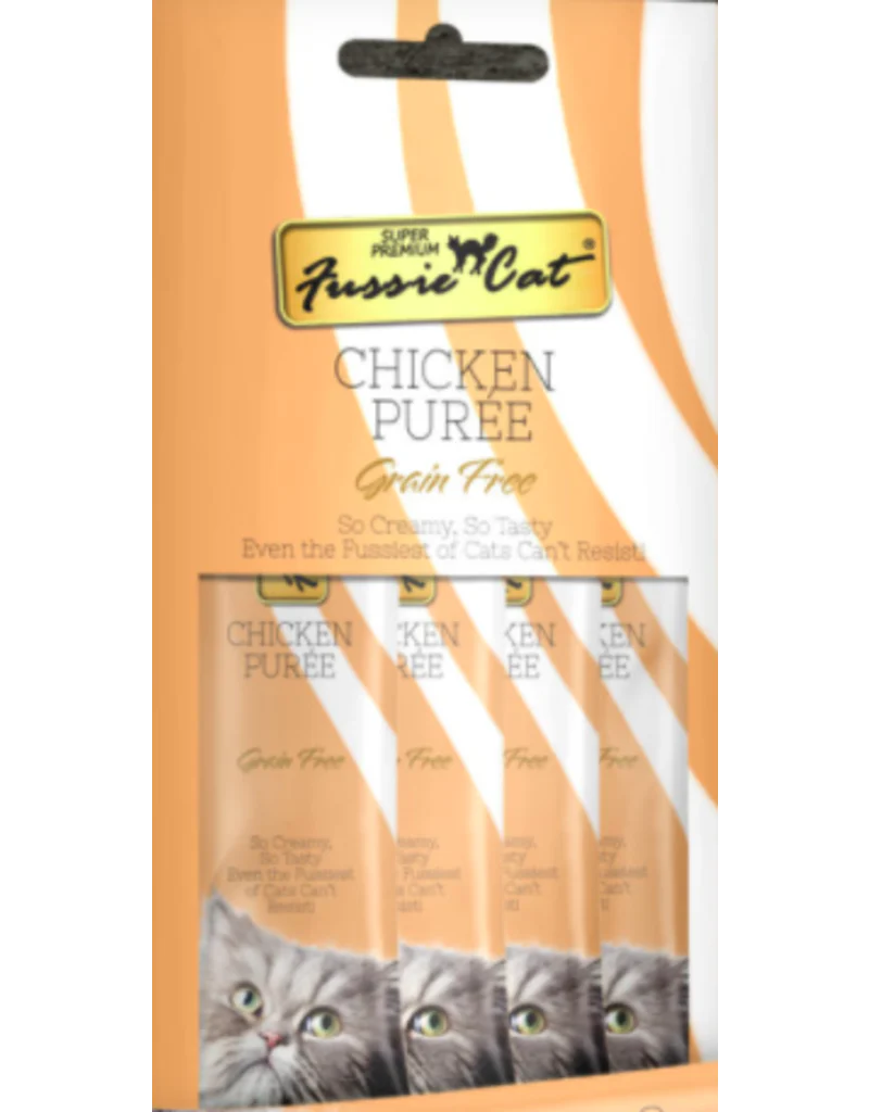 Fussie Cat Chicken Puree 4pk - Image 1
