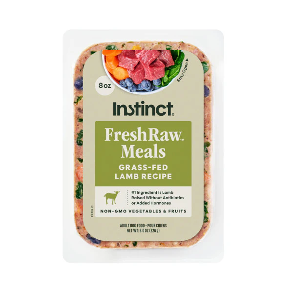 FreshRaw Meals Grass-Fed Lamb Recipe Dog Food 8oz Clear Plastic Tray - Image 1