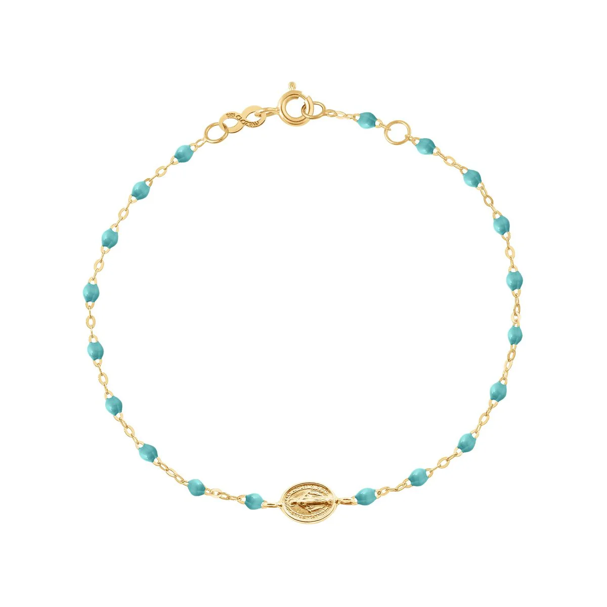 gigiCLOZEAU classic 6.7″ Madone Bracelet – Turqoise Green