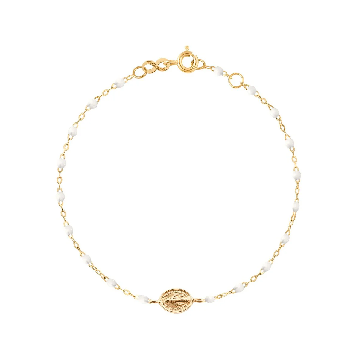 gigiCLOZEAU classic 6.7″ Madone Bracelet – White