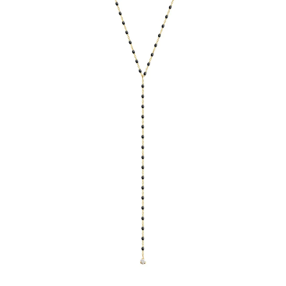 gigiCLOZEAU 20″ Party Necklace Diamond 0.04 ct – Black
