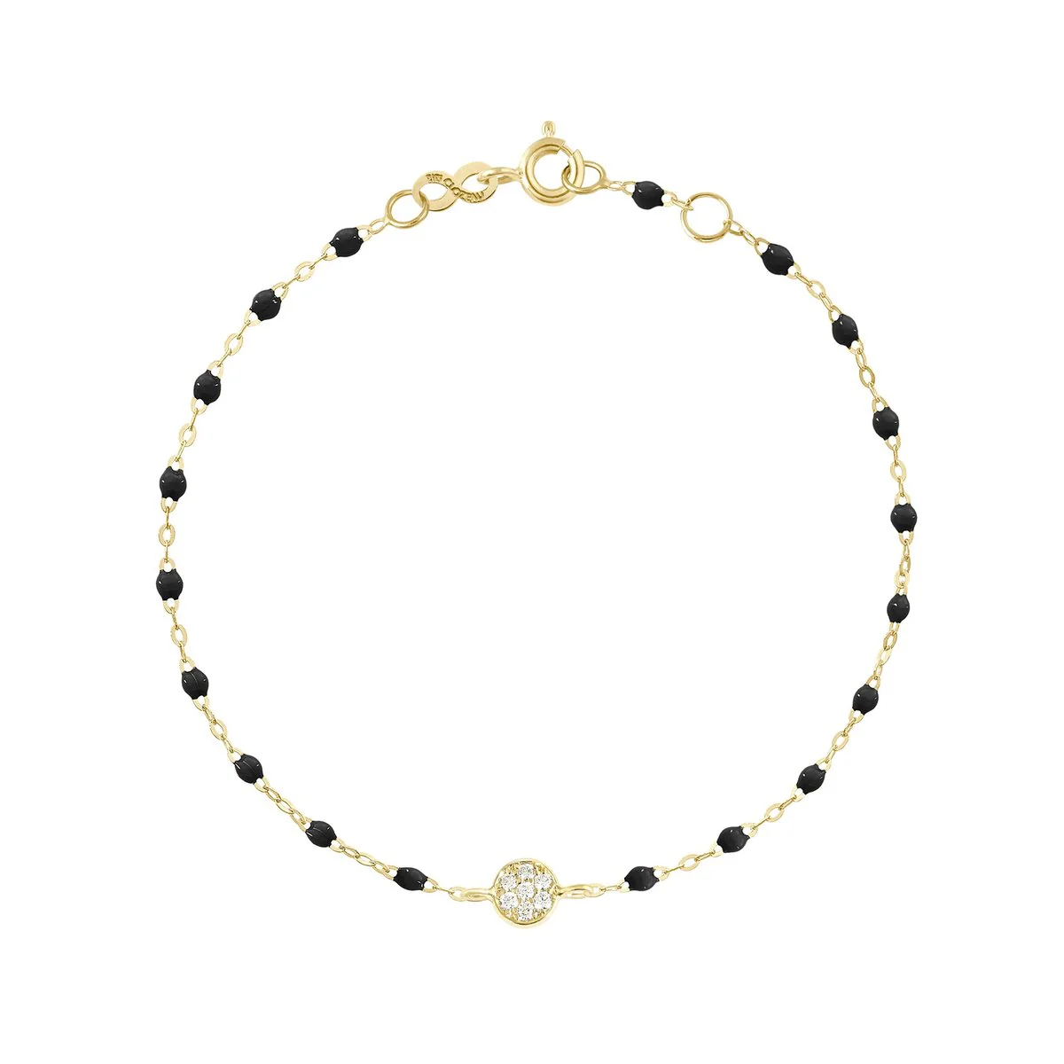 Gigiclozeau Classic Black 7 Diamond Bracelet - Image 1