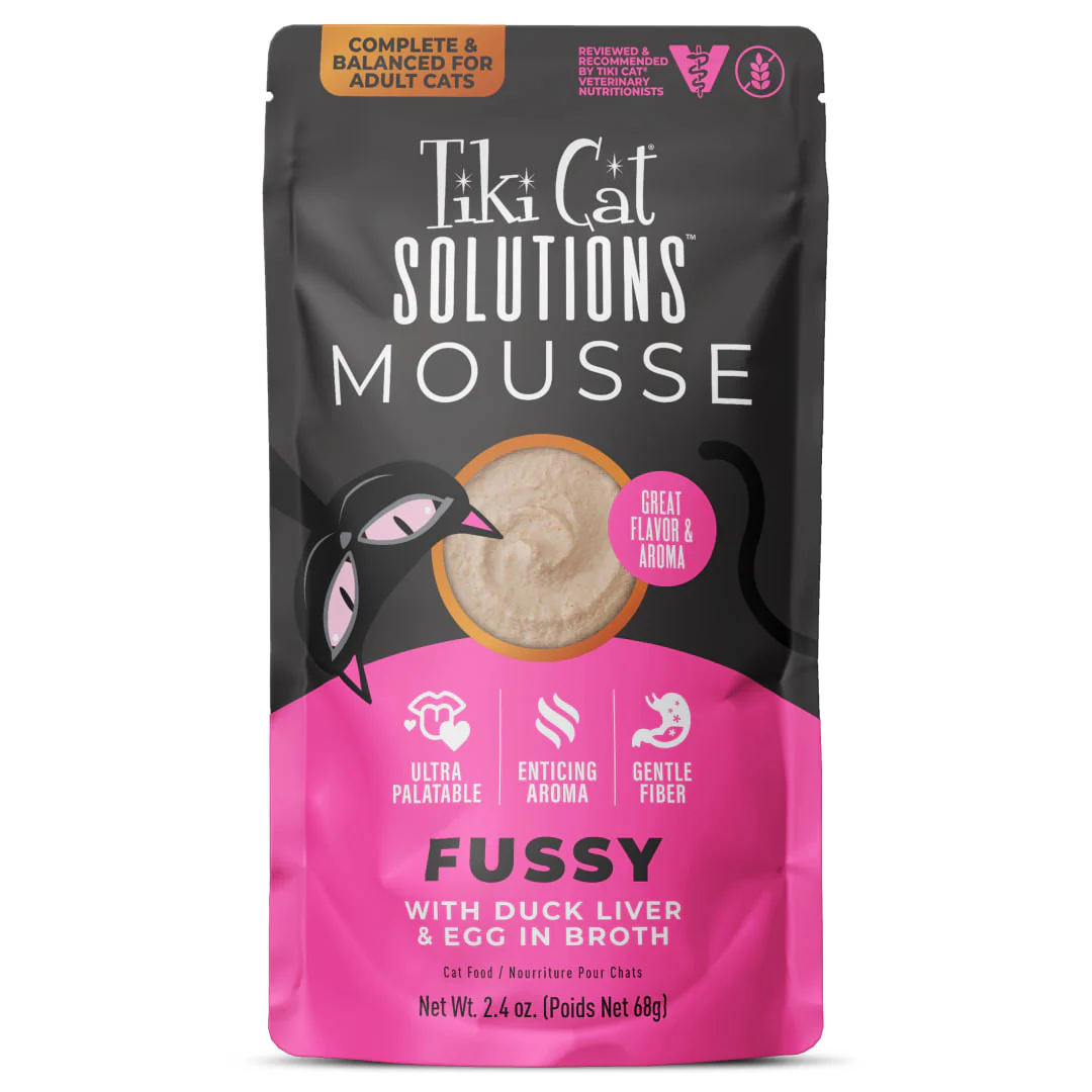 Tiki Cat Special Fussy Wet Cat Food Duck Liver & Egg 2.4oz Pouch - Image 1