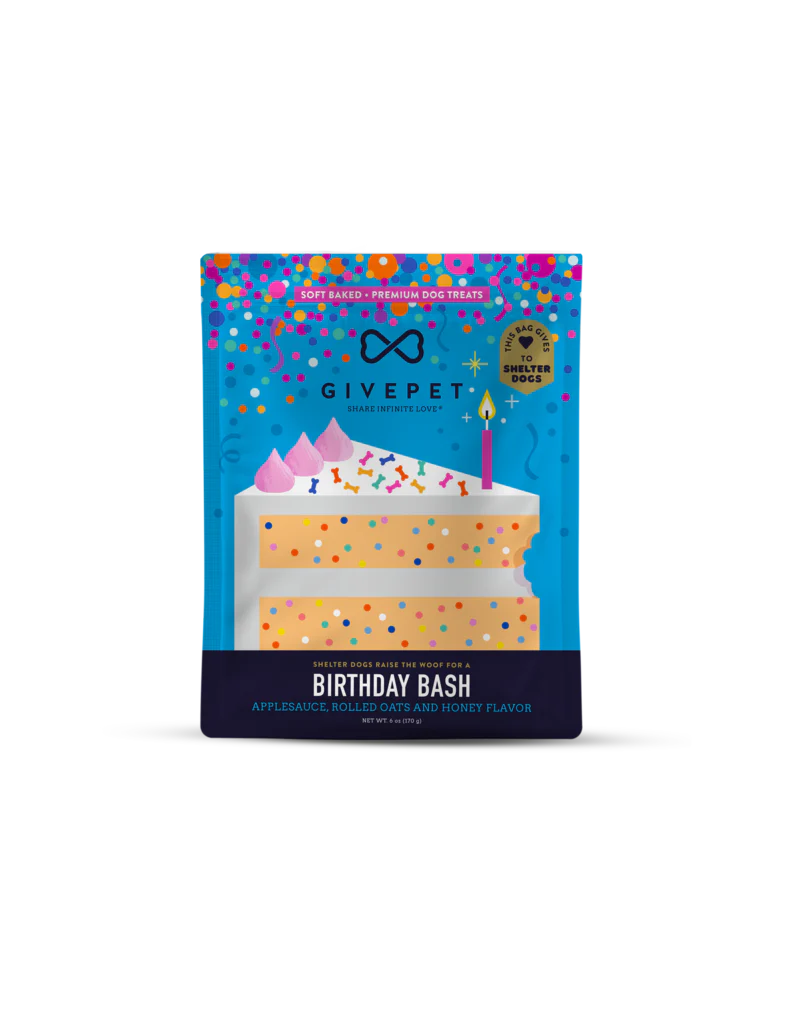 GivePet Soft & Chewy Dog Treats Birthday Bash 6 oz - Image 1