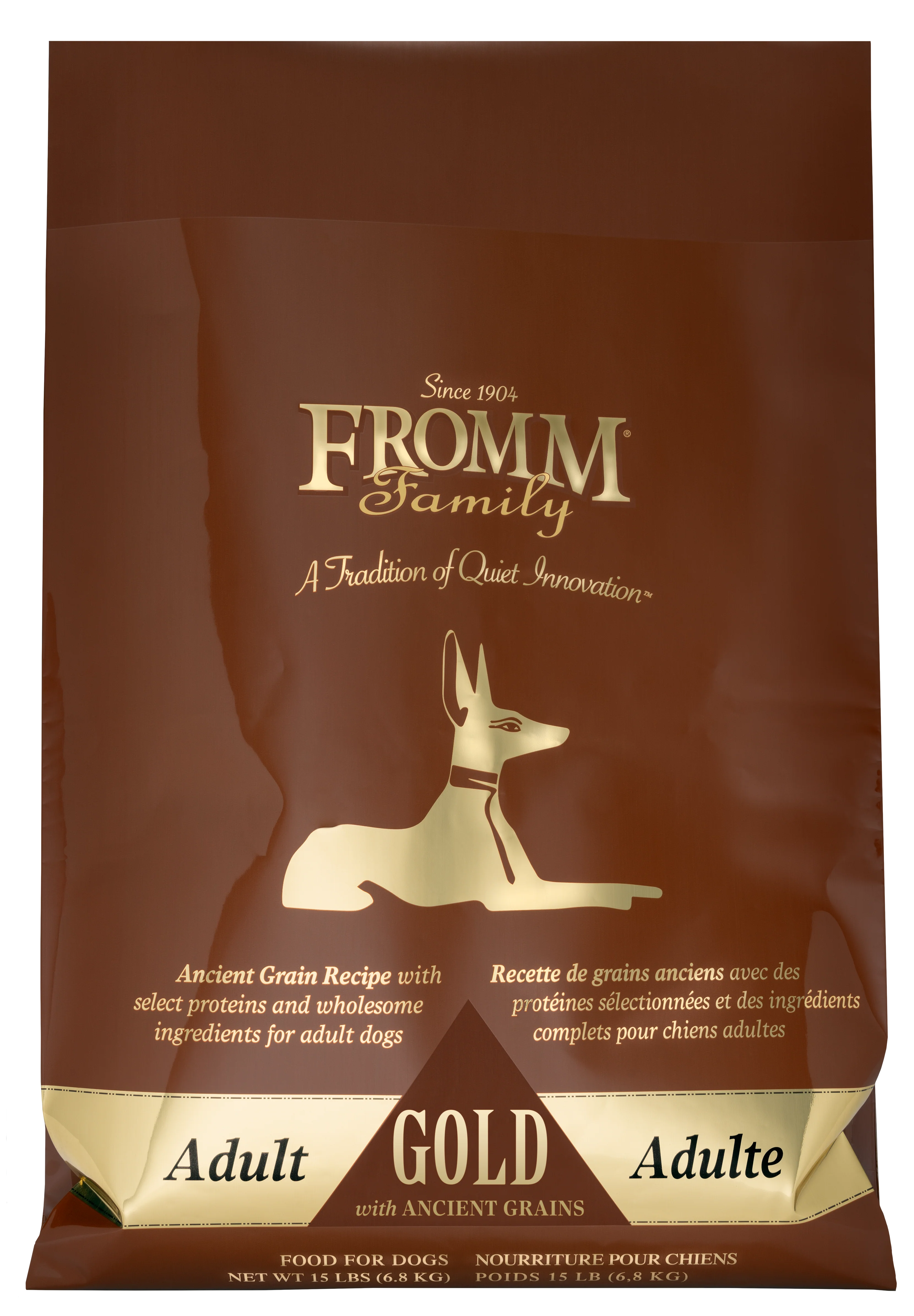 Fromm Family Adult Gold with Ancient Grains Food for Dogs 15 lb - Image 1