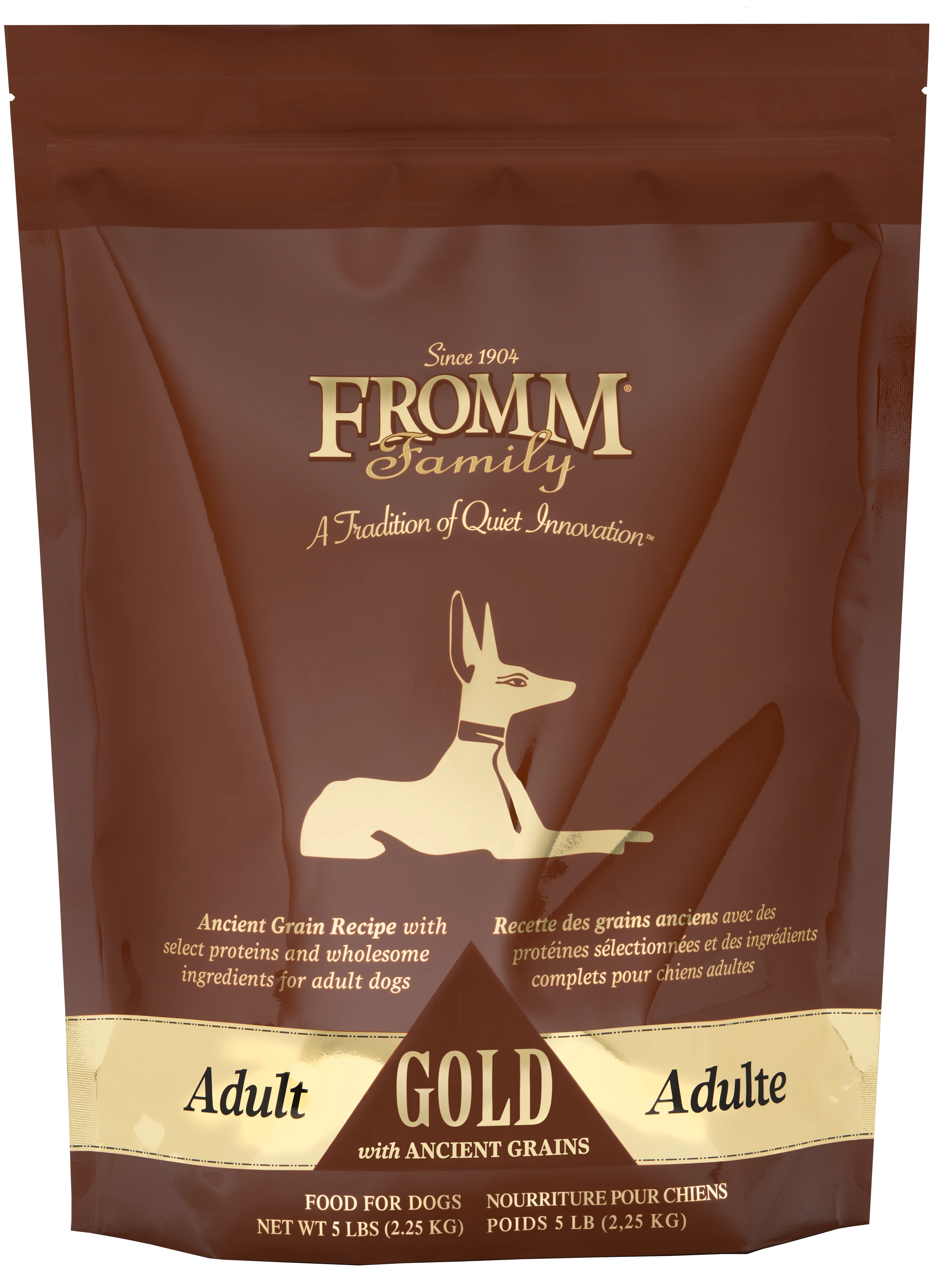 Fromm Family Adult Gold with Ancient Grains Food for Dogs 5 lb - Image 1