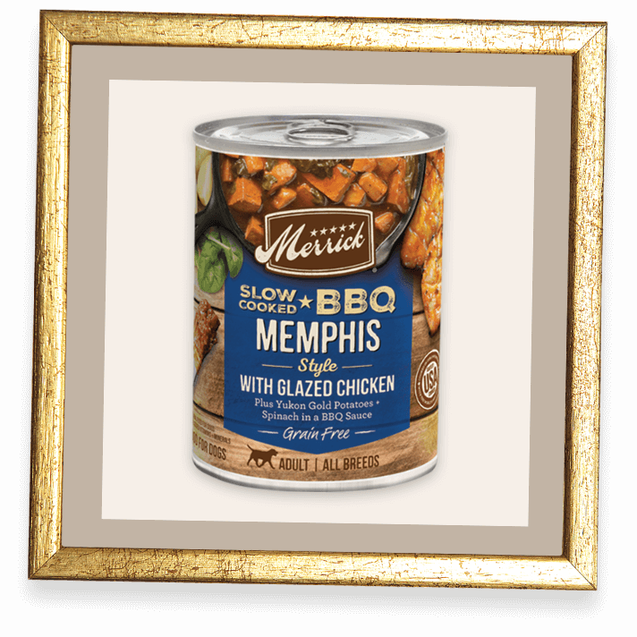 Merrick 12.7oz Slow-Cooked BBQ Memphis Style with Glazed Chicken - Image 1