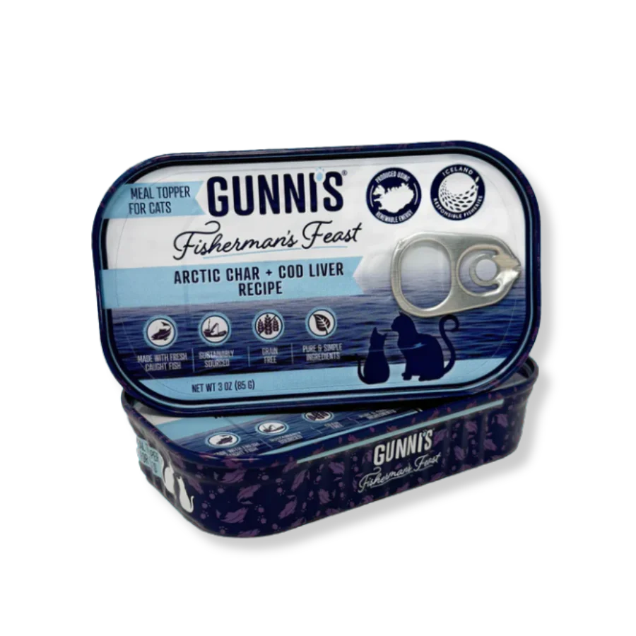 Gunnis Pet Arctic Char and Cod Liver Food Topper for Cats 3oz - Image 1