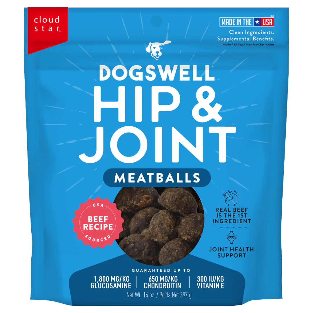 Dogswell Hip & Joint Beef Recipe Meatballs - 14 oz - Image 1
