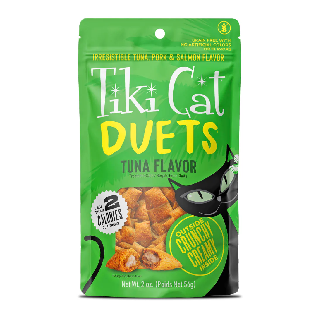 Tiki Cat Duets Cat Treats Tuna Flavor 2oz Pouch - Image 1