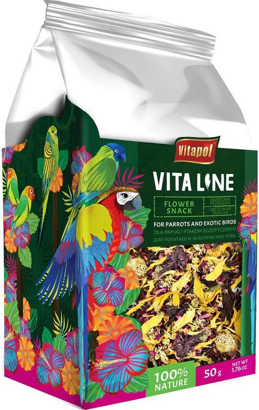 A&E Vitapol Line Banana Chips for Parrots and Exotic Birds  5.29oz - Image 1