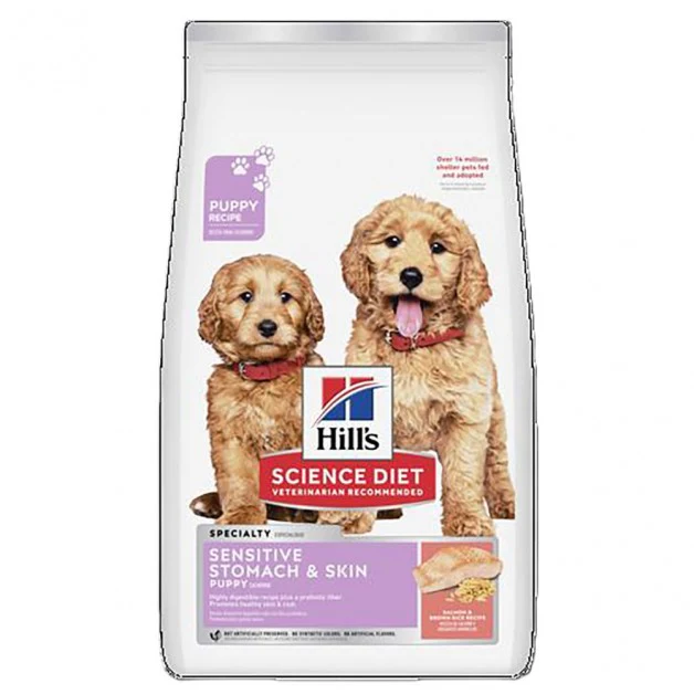 Science Diet Puppy Sensitive Stomach & Skin Salmon & Brown Rice Recipe 13 lb - Image 1