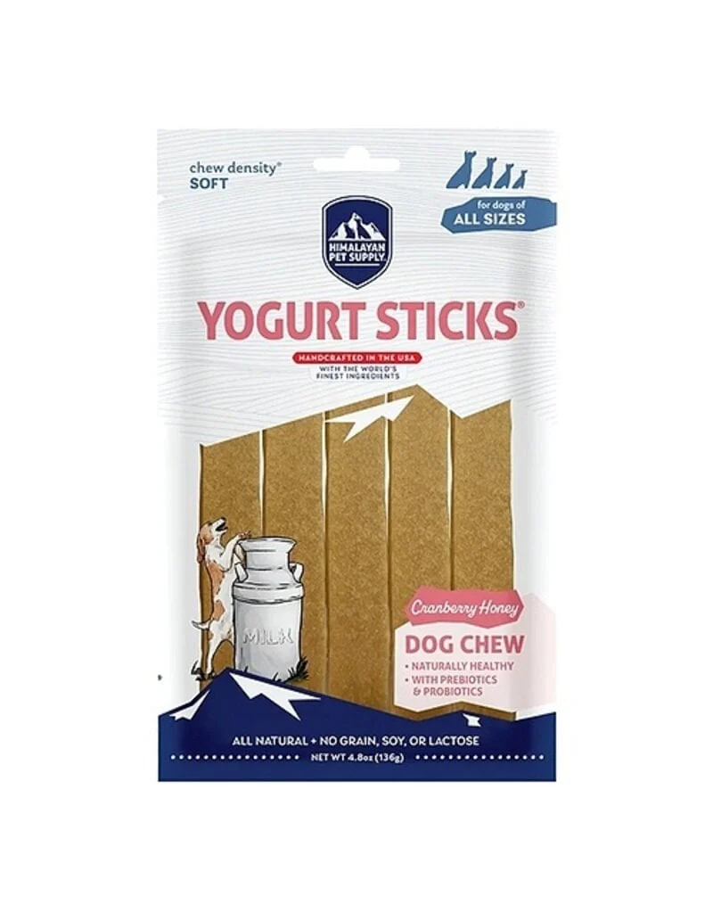 Himalayan Grain Free Dog Treat 4.8oz Yogurt Sticks Cranberry - Image 1