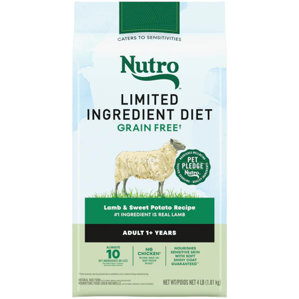 Nutro Limited Ingredient Dry Dog Food Adult Lamb & Sweet Potato Recipe 22lb bag - Image 1