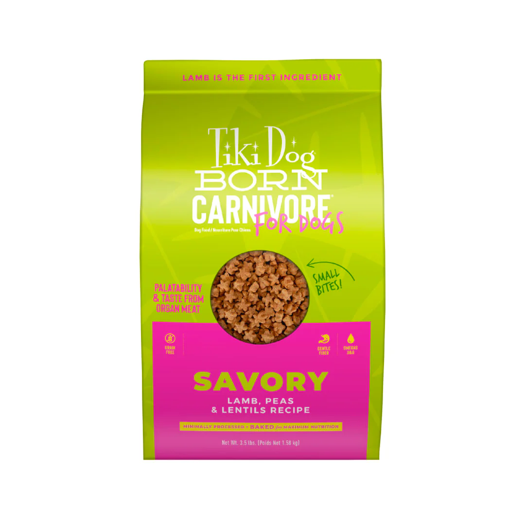 Tiki Dog Born Carnivore Dry Dog Food, Lamb, Peas & Lentils, 3.5 lbs. Bag - Image 1