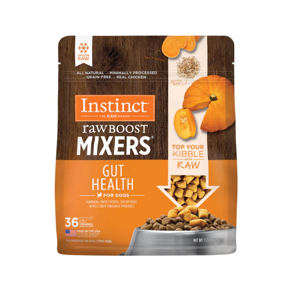 Instinct Frozen Raw Boost Mixers Grain-Free Gut Health Recipe Dog Food Topper 1.25lb Bag - Image 1