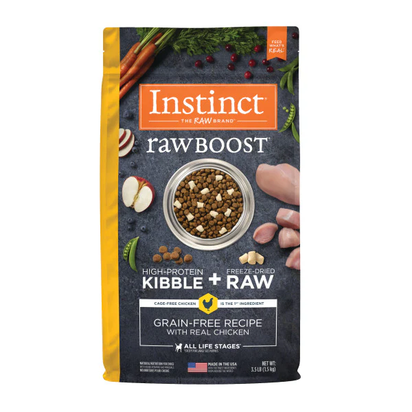 Instinct Raw Boost Grain-Free Recipe with Real Chicken Dry Dog Food 3.5lb Bag - Image 1
