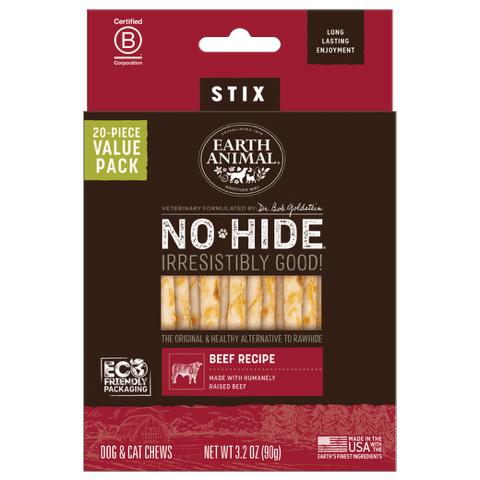 Earth Animal No-Hide Beef Stix Value Box Dog Treats, 20 Pk - Image 1