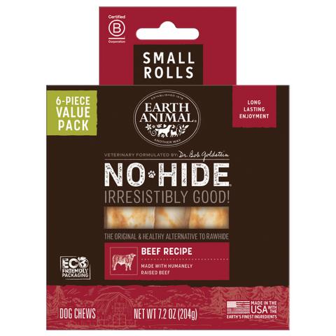 Earth Animal No-Hide Beef Rolls Value Box Dog Treats, Small, 6 Pk - Image 1
