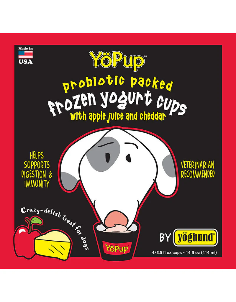 Yoghund All Natural Apple Cheddar Frozen Yogurt Cups 4pk - Image 1