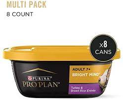 Purina Pro Plan Senior Wet Dog Food, BRIGHT MIND Beef & Brown Rice Entree, 10 oz. Tub - Image 1