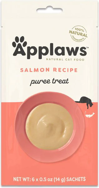 Applaws Salmon Puree Lickable Cat Treats, 0.5 6pk - Image 1