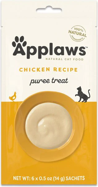 Applaws Chicken Puree Lickable Cat Treats 0.5oz 6pk - Image 1