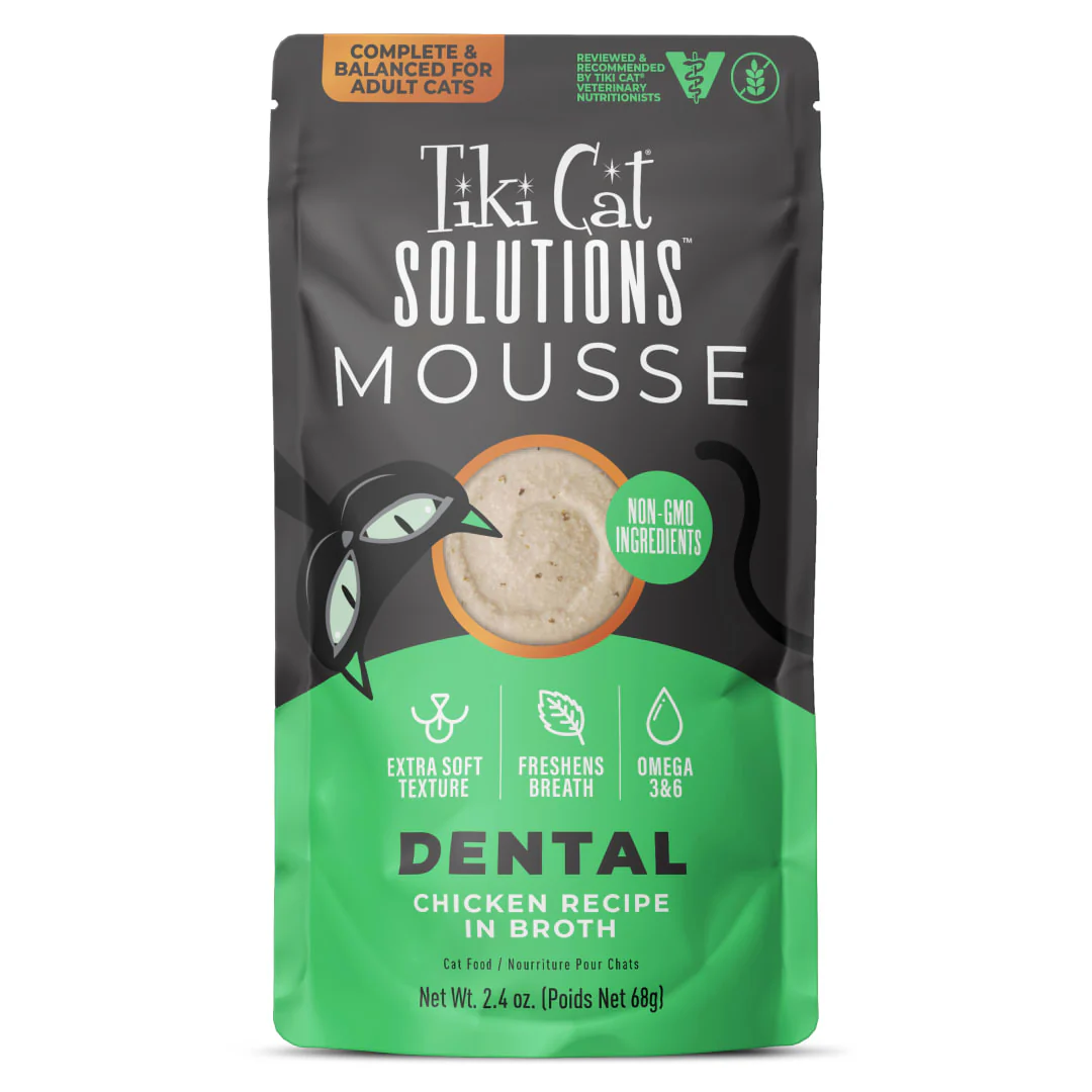 Tiki Cat Solutions Mousse Dental Chicken 2.4oz - Image 1