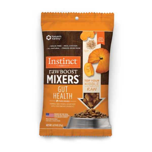 Instinct Freeze-Dried Raw Boost Mixers Grain-Free Gut Health Recipe Dog Food Topper 0.75oz Bag - Image 1