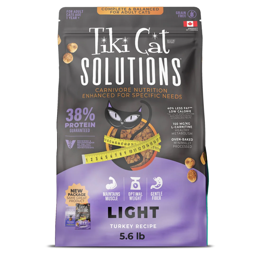 Tiki Cat Born Carnivore Optimal Weight Dry Cat Food, Turkey, 5.6 lbs Bag - Image 1
