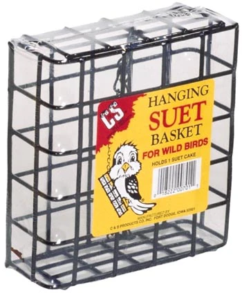 C&S Small Wire Hanging Suet Basket - Image 1