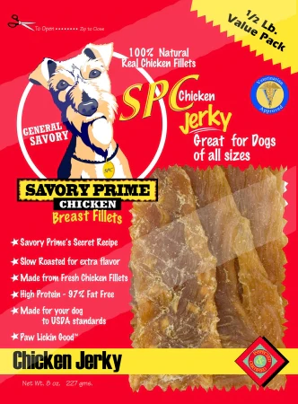 Savory Prime Chicken Grain Free Jerky Tenders For Dogs 8 oz 1 pk - Image 1