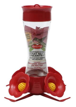 Perky Pet Pinch Waist Glass Hummingbird Feeder 8oz - Image 1