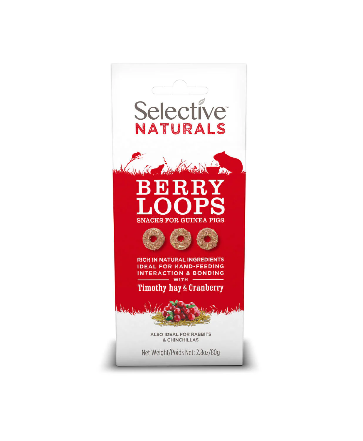 Science Selective Berry Loops Snacks for Guinea Pigs 4ea 2.8 oz - Image 1