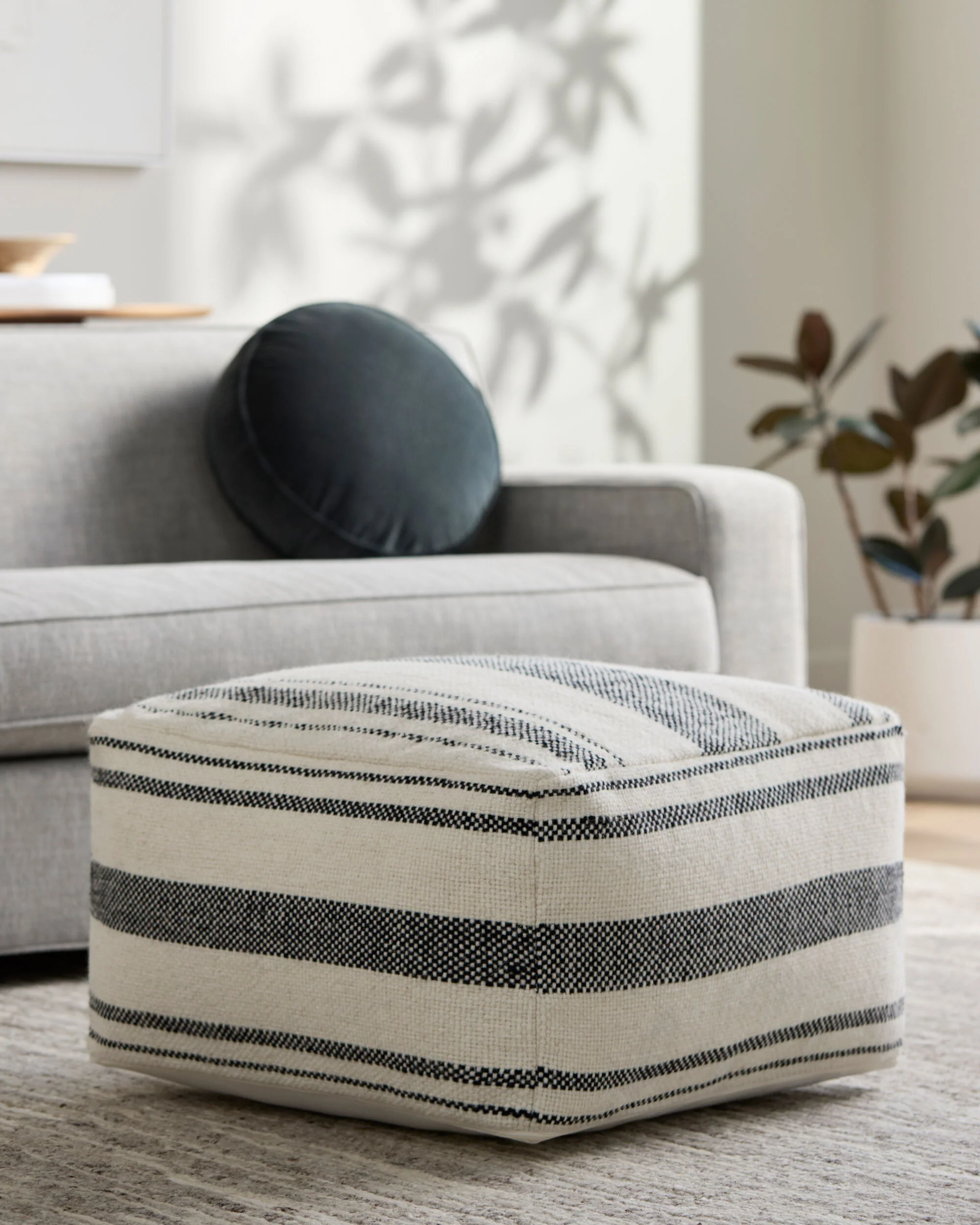 Marais Stripe Ottoman - Image 2