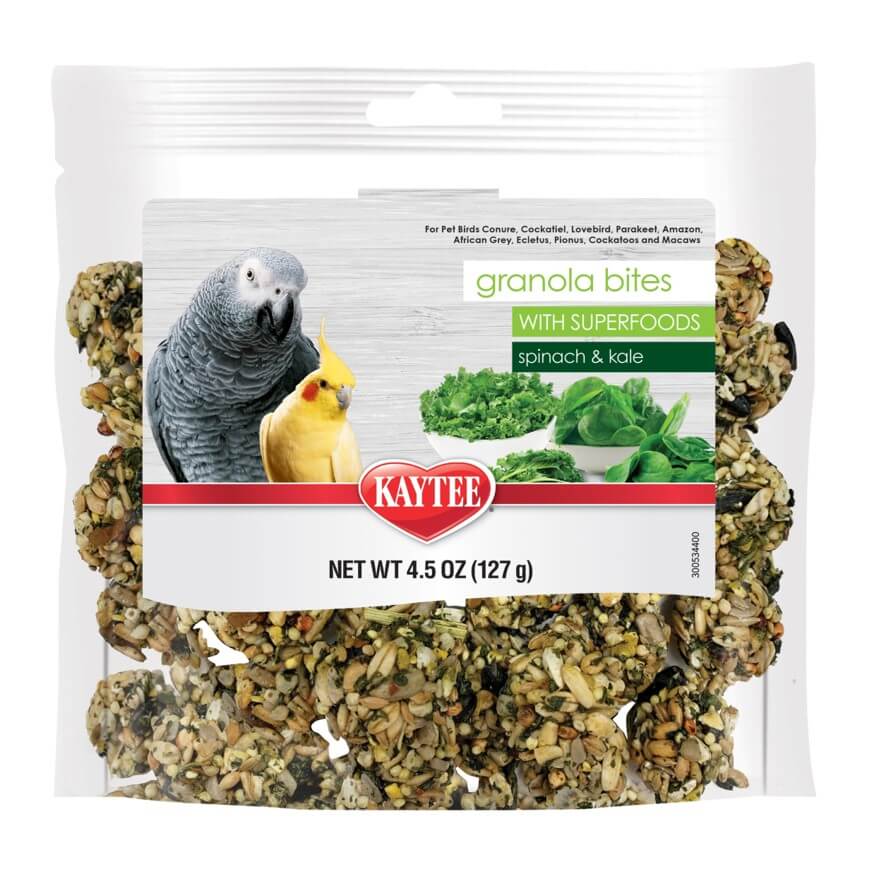 Kaytee Granola Bites with Superfoods Spinach & Kale 4.5 oz - Image 1
