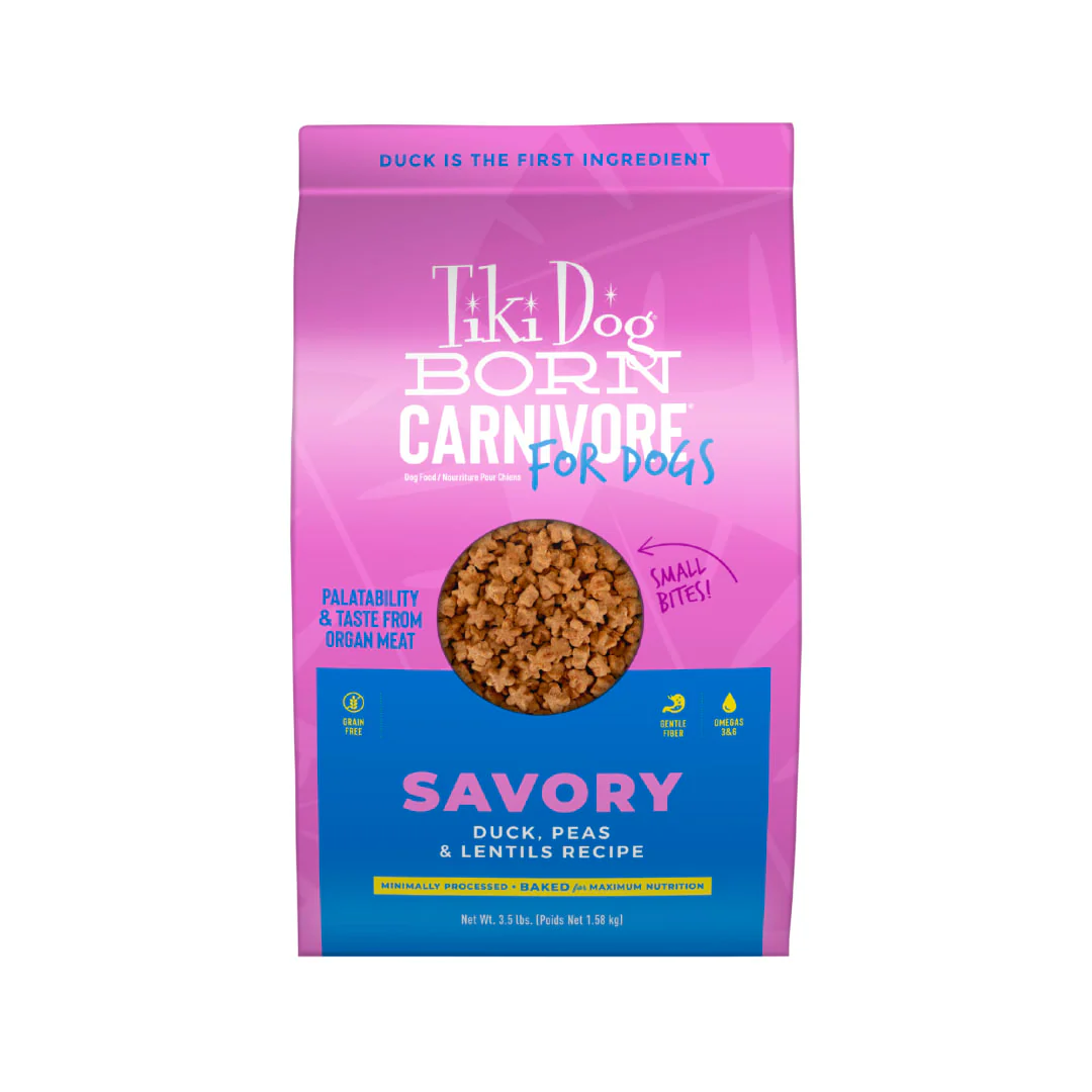 Tiki Dog Born Carnivore Dry Dog Food, Duck, 3.5 lbs. Bag - Image 1