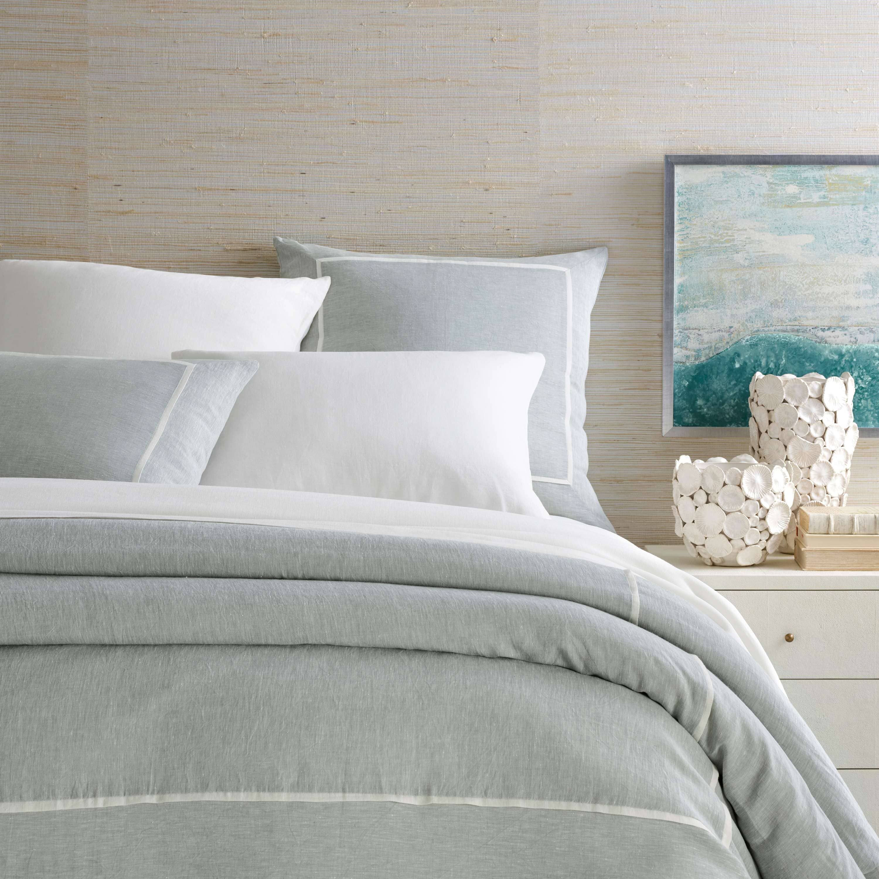 Keaton Linen Sky Duvet Cover - Image 1