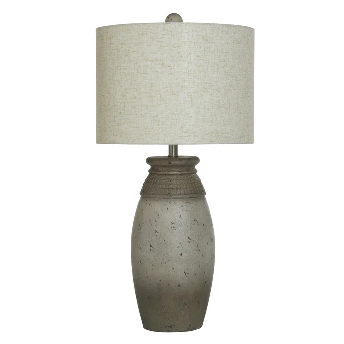 KHL333534 StyleCraft Home Collection Bronzecotta Cast Resin Table Lamp - Image 1