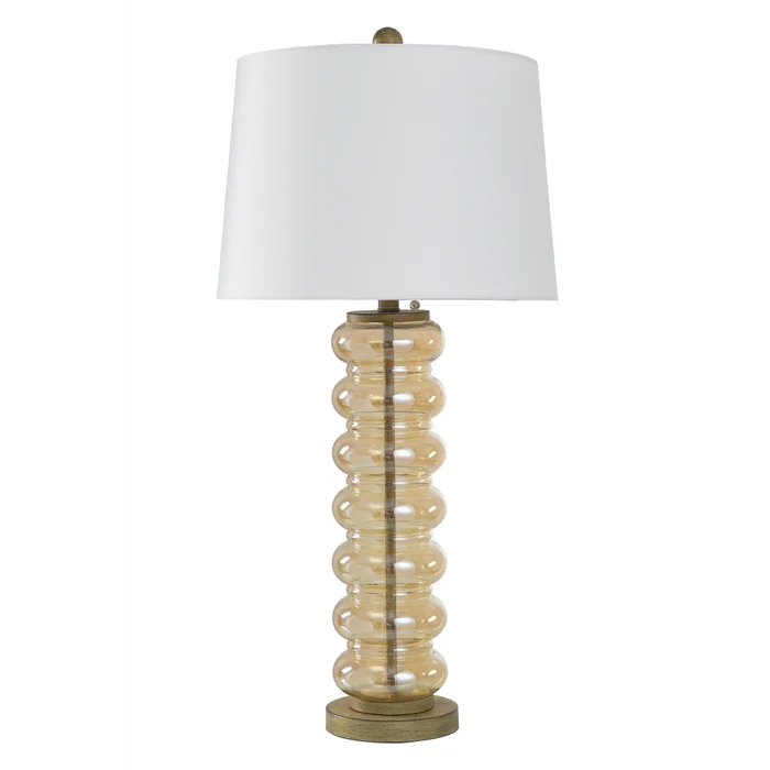 KHL334283 StyleCraft Home Collection Opulance Glass Transitional Table Lamp - Image 1