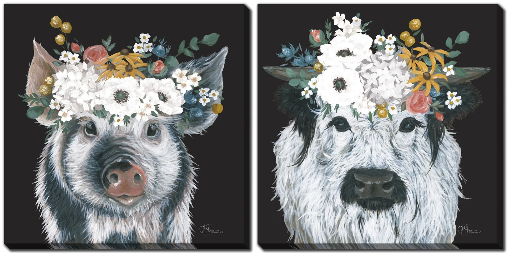 Calloway On Black Set of 2 SKU KRS2427