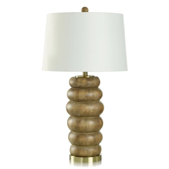 L333325 StyleCraft Home Collection Brown Wash Table Lamp - Image 1