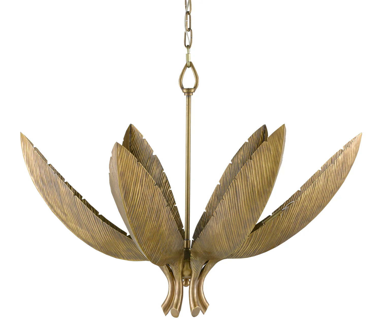 Bird of Paradise Brass Chandelier - Image 2