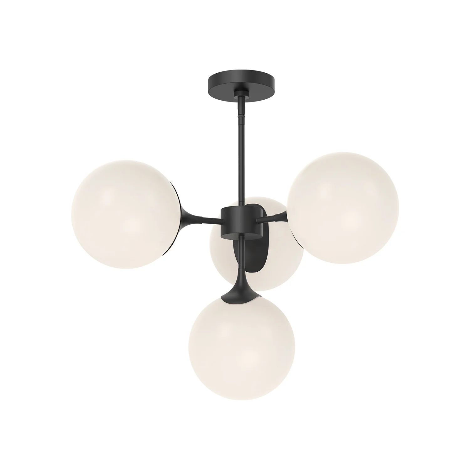 Nouveau Four Light Chandelier - Image 3