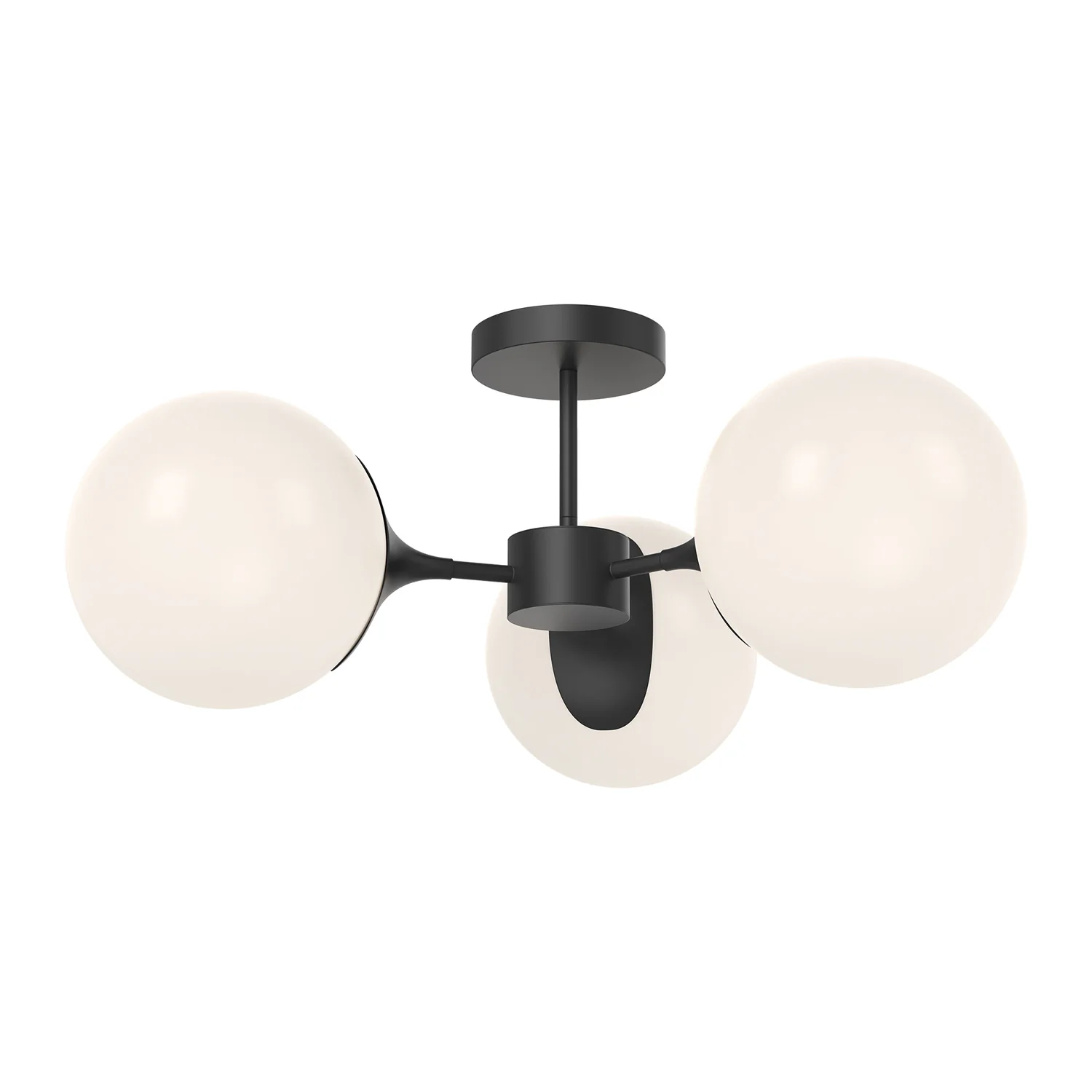 Nouveau Three Light Semi-Flush Mount - Image 3
