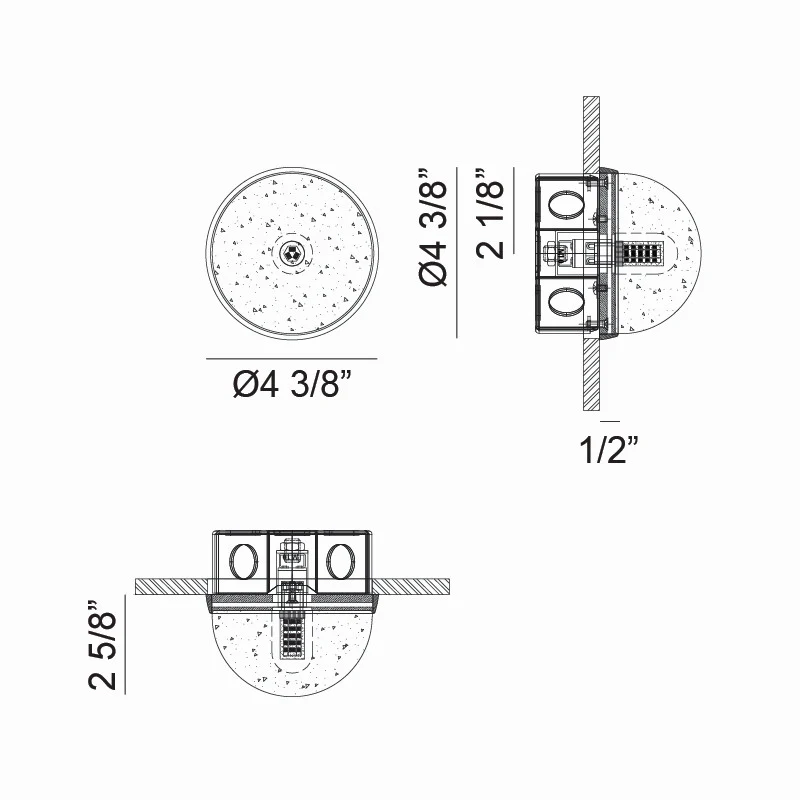 Misty One Light Wall Sconce/Ceiling Mount - Image 2