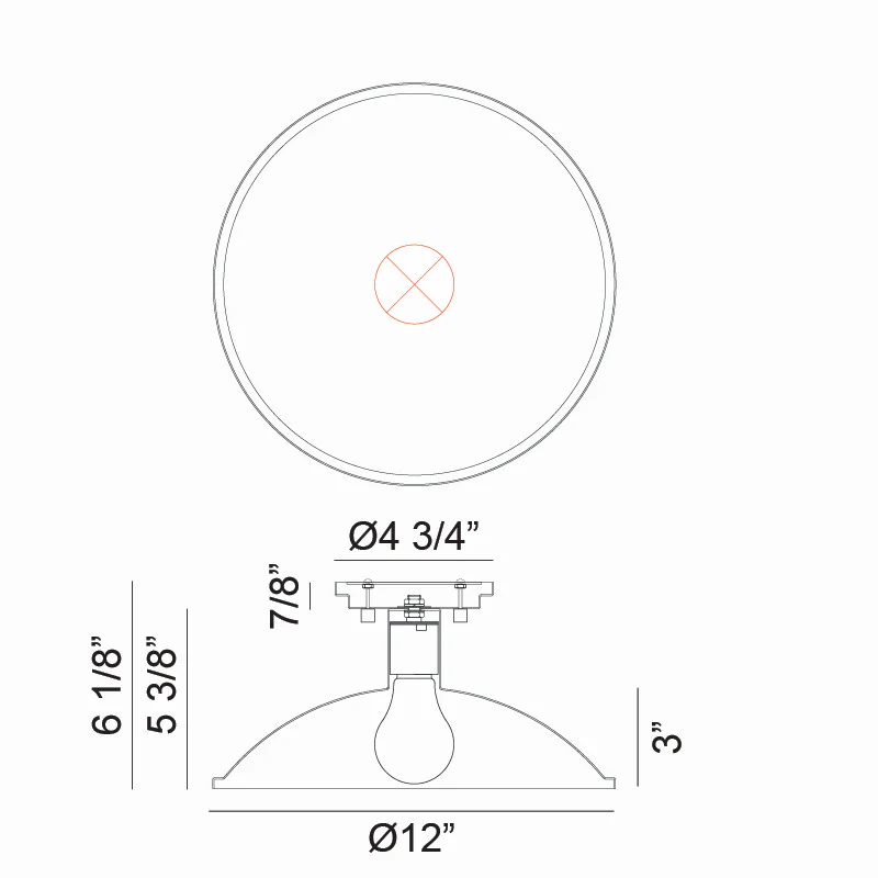 Farmley One Light Ceiling Mount - Image 3