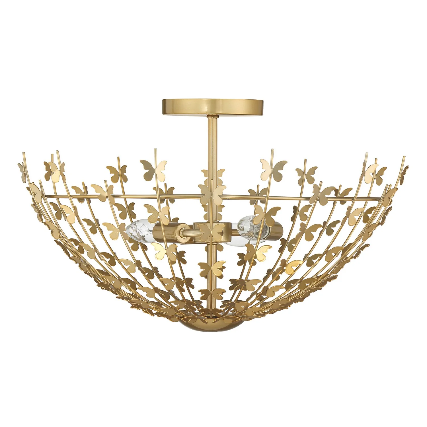 Birch Three Light Semi-Flush Mount - Image 1